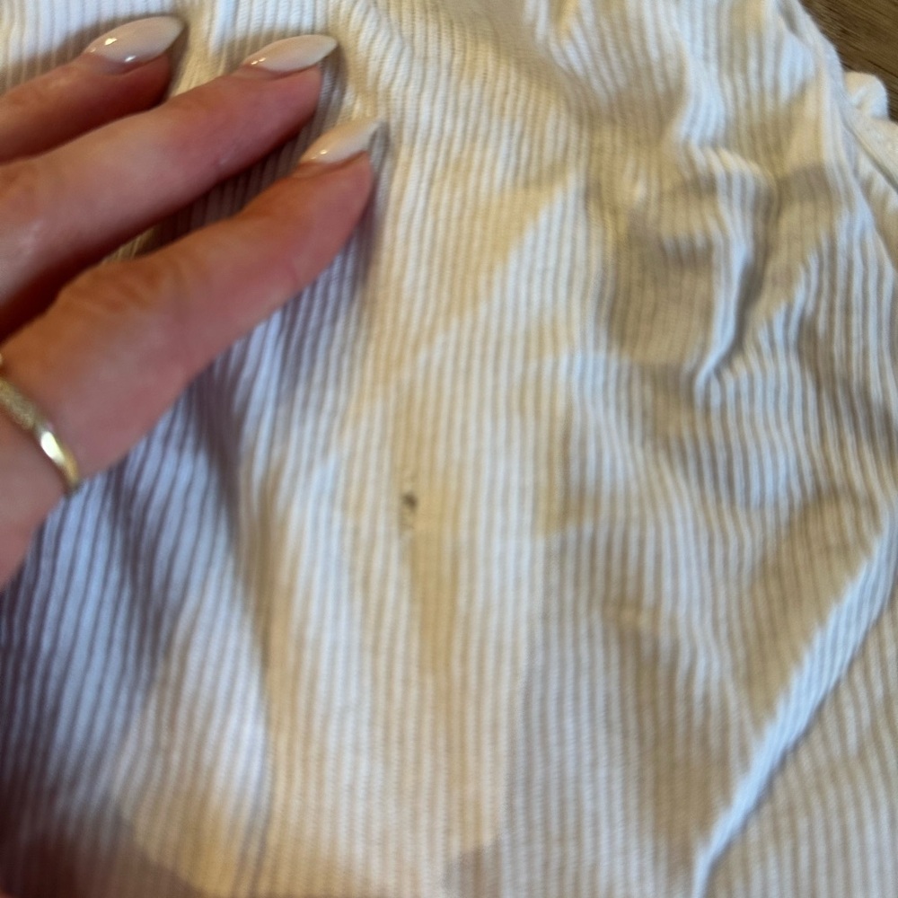Re/Done Ivory Ribbed Tank - Picture 3 of 3